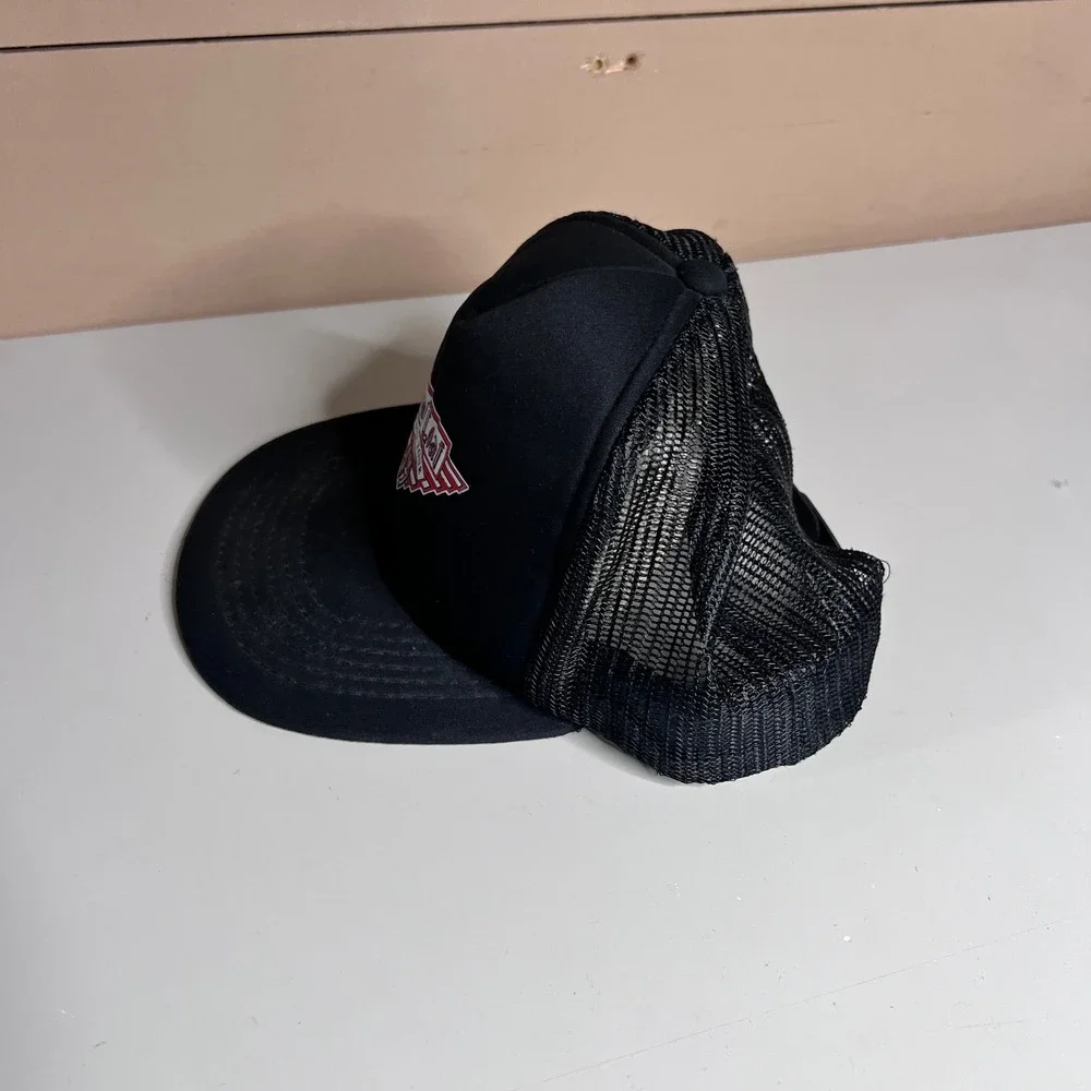Vintage 1989 Meat‎ Loaf World Tour Trucker Hat Showcase Yupoong Black Snapback